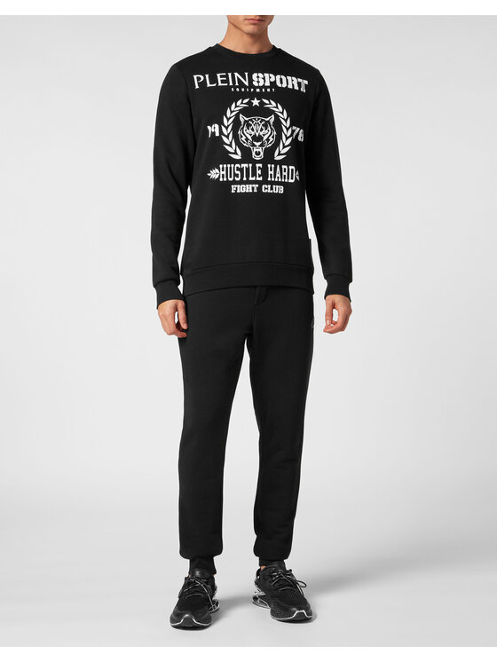 Plein Sport Plein Sport Longsleeve 13083 Czarny Regular Fit