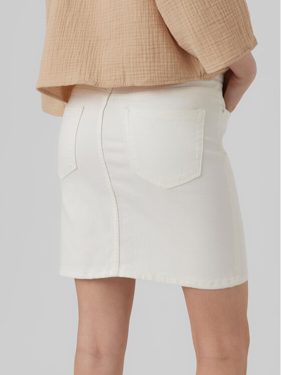 Vero Moda Vero Moda Jeansrock Luna 10279491 Weiß Regular Fit