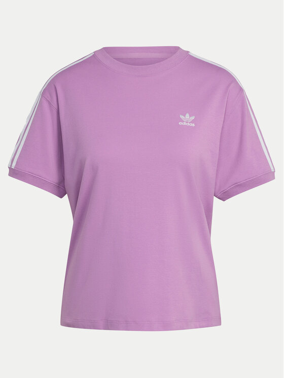 adidas T Shirt 3 Stripes IY2103 Rosa Regular Fit Modivo