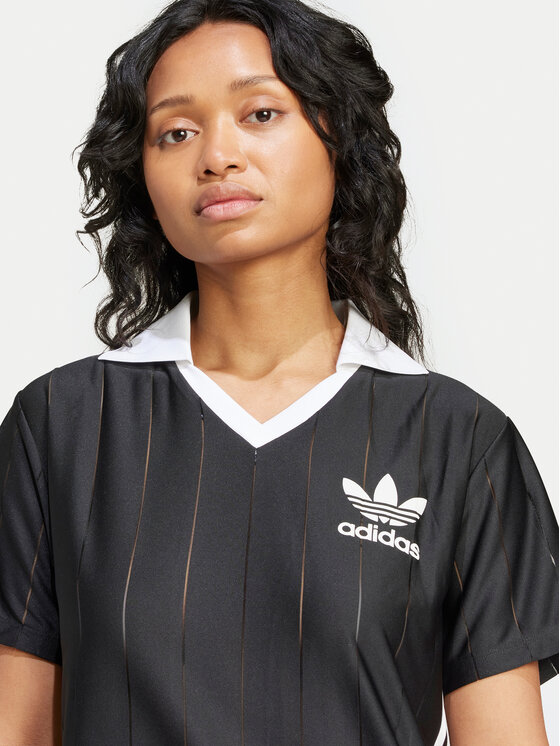 adidas adidas Ежедневна рокля adicolor 3-Stripes IX5510 Черен Loose Fit