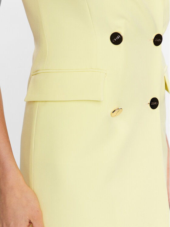 Liu Jo Liu Jo Коктейлна рокля CA3046 T2200 Жълт Regular Fit