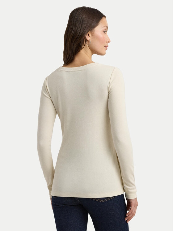 LAUREN RALPH LAUREN Lauren Ralph Lauren Sweter 200940514001 Écru Regular Fit