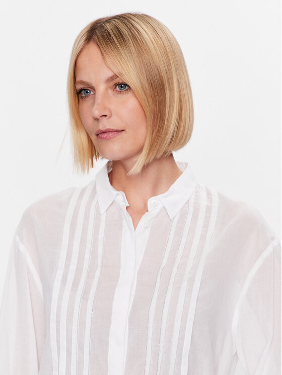 Peserico Peserico Camicia S06198L1 Bianco Relaxed Fit