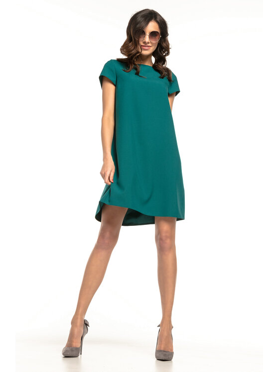 Tessita Tessita Sukienka koktajlowa T261 Zielony Straight Fit