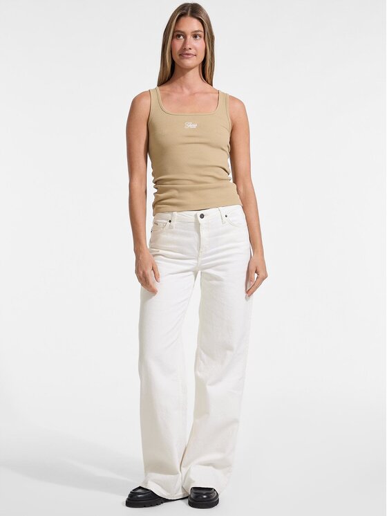 Guess Jeans Guess Jeans Jeansy 175531 Bílá Relaxed Fit