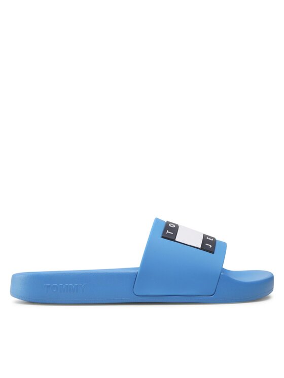 Tommy Jeans Tommy Jeans Pantoletten Flag Pool Sld Ess EN0EN02115 Blau