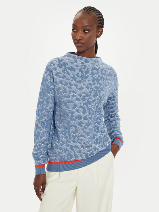 Olsen Pulover Cora 11004412 Albastru Regular Fit