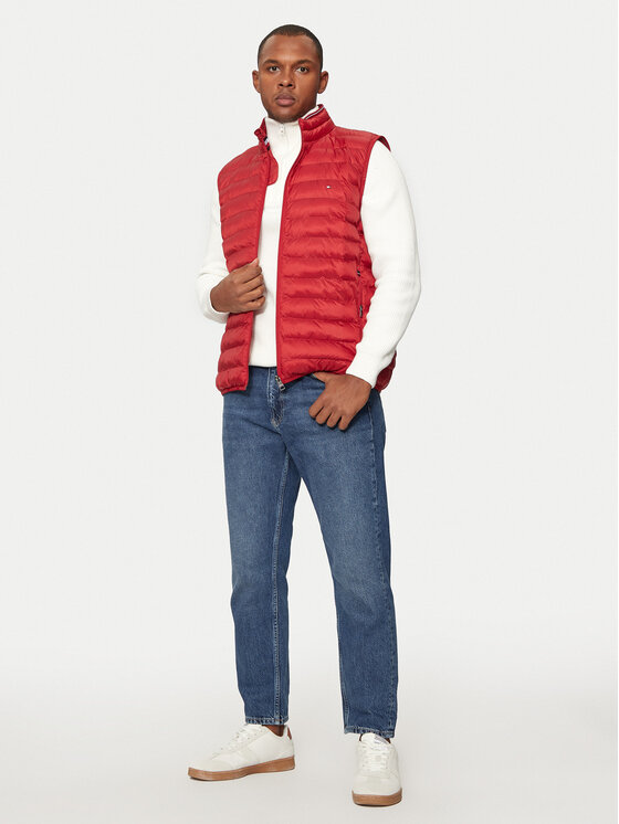 Tommy Hilfiger Tommy Hilfiger Telovnik MW0MW18762 Rdeča Regular Fit