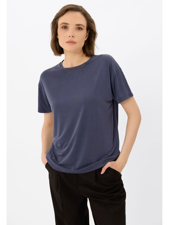 Volcano Volcano T-Shirt T-SUS Granatowy Regular Fit