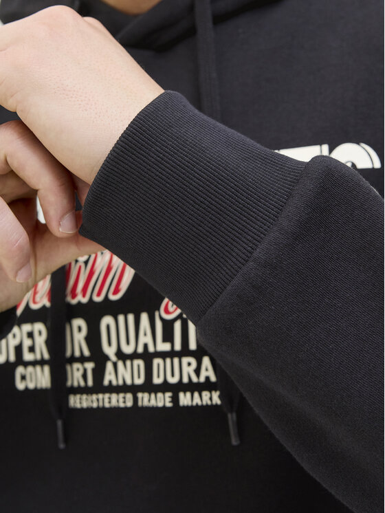Jack & Jones Jack & Jones Bluza Logo 12279649 Czarny Regular Fit