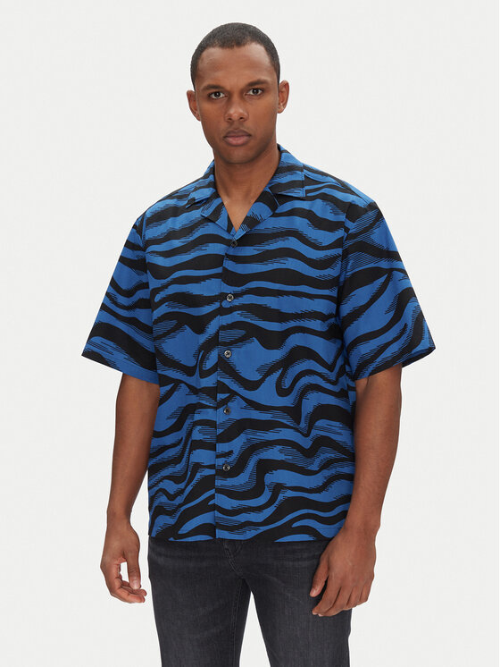 HUGO HUGO Särk Eligino 50539143 Sinine Relaxed Fit