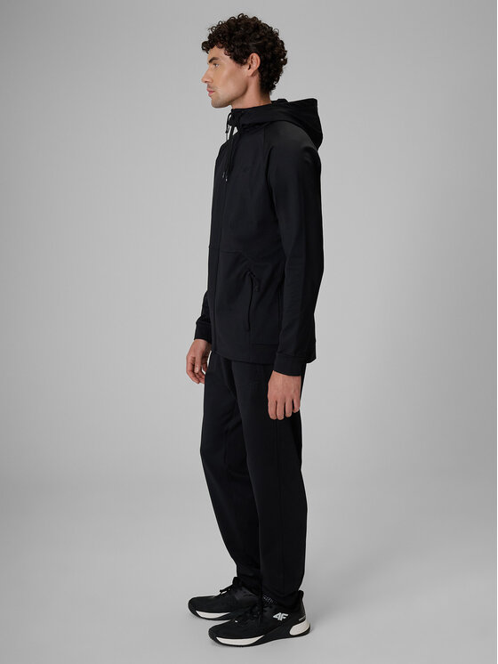4F 4F Spodnie dresowe BASIC+ Czarny Regular Fit
