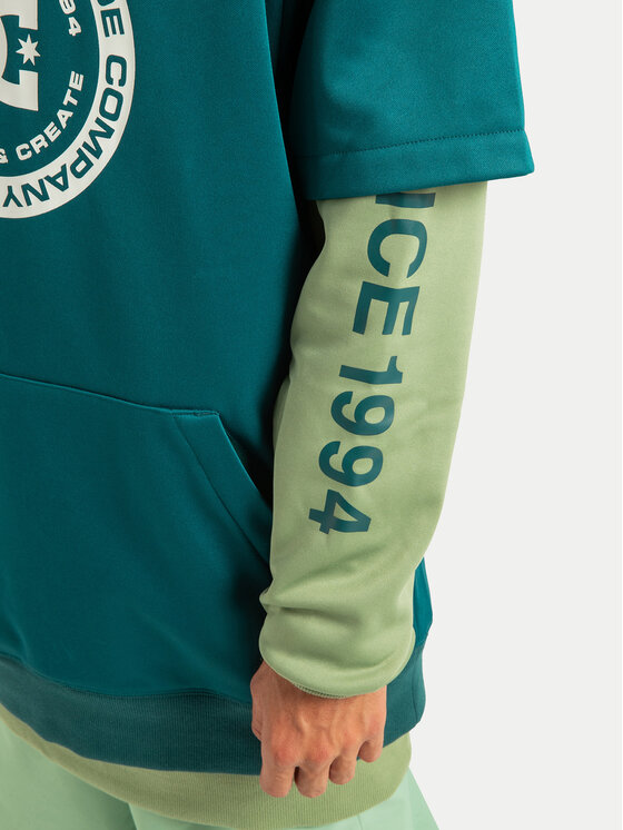 DC Shoes DC Shoes Світшот Dryden ADYFT03440 Зелений Regular Fit