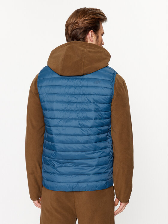 4F 4F Kamizelka 4FAW23TVESM062 Niebieski Regular Fit