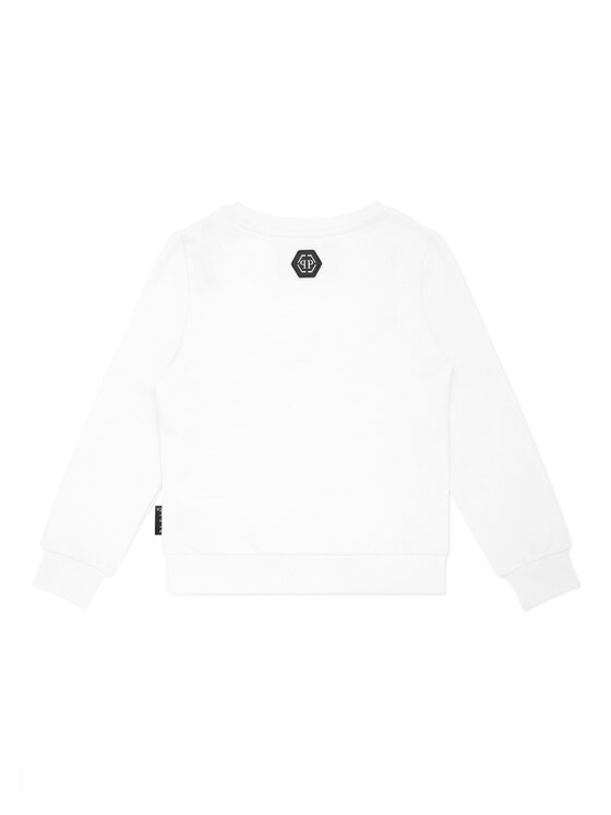 PHILIPP PLEIN PHILIPP PLEIN Bluza 28165 Biały Regular Fit
