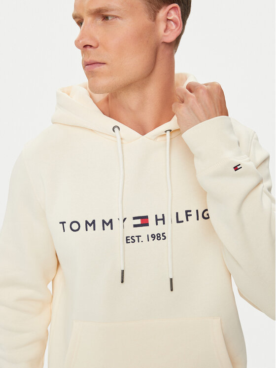 Tommy Hilfiger Tommy Hilfiger Bluza Logo MW0MW11599 Beżowy Regular Fit