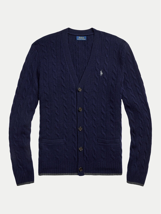 Polo Ralph Lauren Polo Ralph Lauren Kardiganas 710949808001 Tamsiai mėlyna Regular Fit