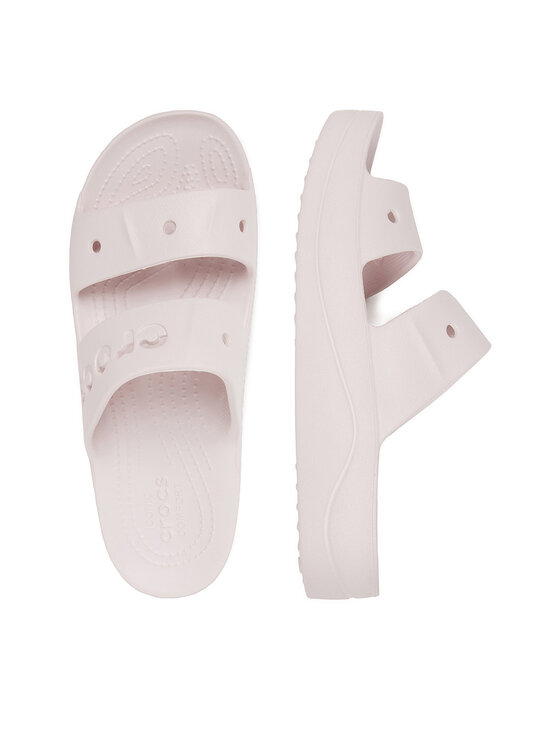 Crocs Crocs Παντόφλες BAYA PLATFORM SANDAL 208188-6PI Ροζ