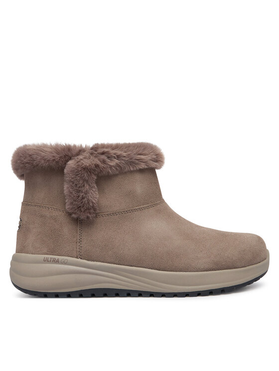 Skechers Skechers Čizme za snijeg Waterproof Relaxed Fit: On-The-GO Stellar - Cozy Step 144745/DKTP Tamno smeđa