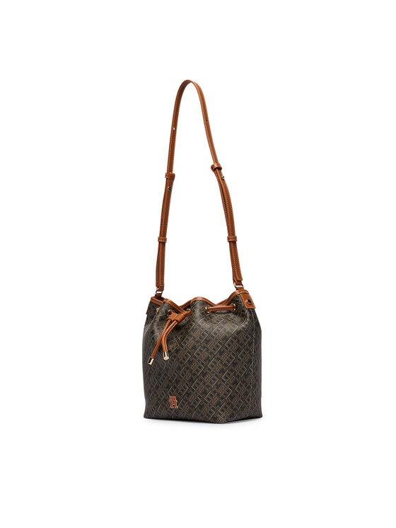 Tommy Hilfiger Tommy Hilfiger Käekott Th Monoplay Bucket Le AW0AW18847 Must