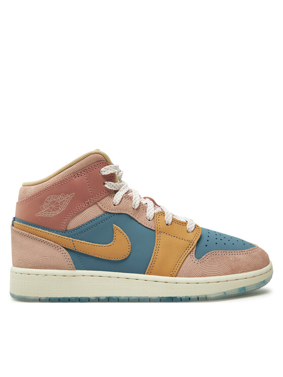 Nike Superge Air Jordan 1 Mid Ss (GS) FN7452 400 Roza