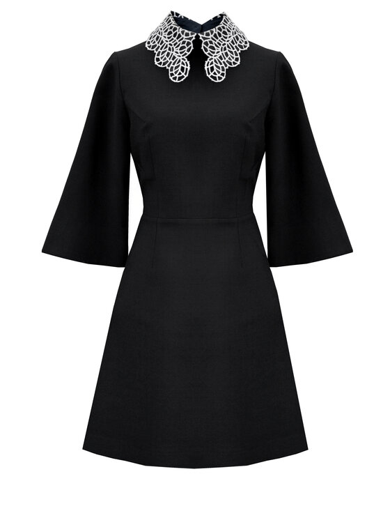 Kasia Zapała Kasia Zapała Sukienka koktajlowa Olivia Czarny Slim Fit