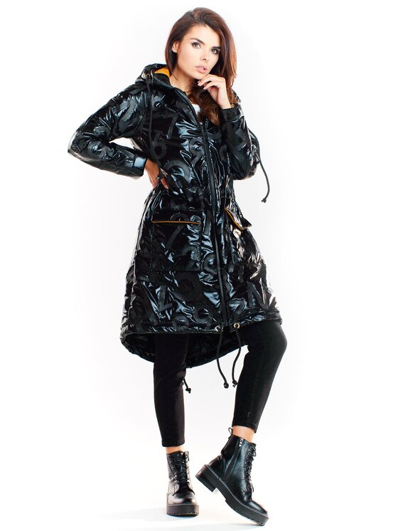 Awama Awama Giacca da donna A339 Nero Basic Fit