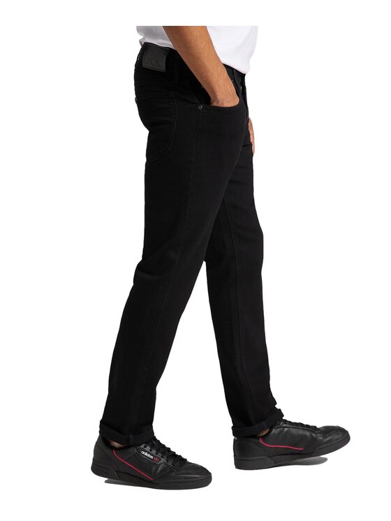 Lee Lee Jeansy 112118309 Czarny Regular Fit