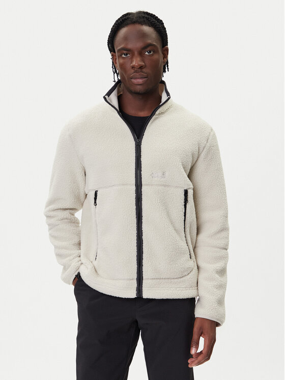 Jack Wolfskin Jack Wolfskin Polár kabát Stone Lite A64997 Bézs Relaxed Fit