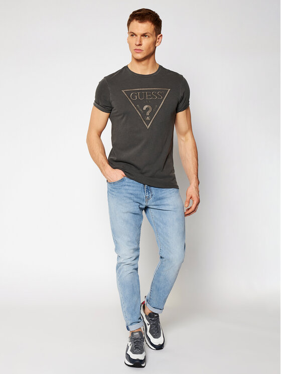 T-shirt Triangle M0BI1J R9YK0 Grigio Slim Fit