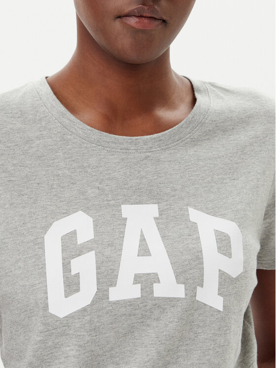 Gap Gap T-Shirt 729555-05 Szary Regular Fit