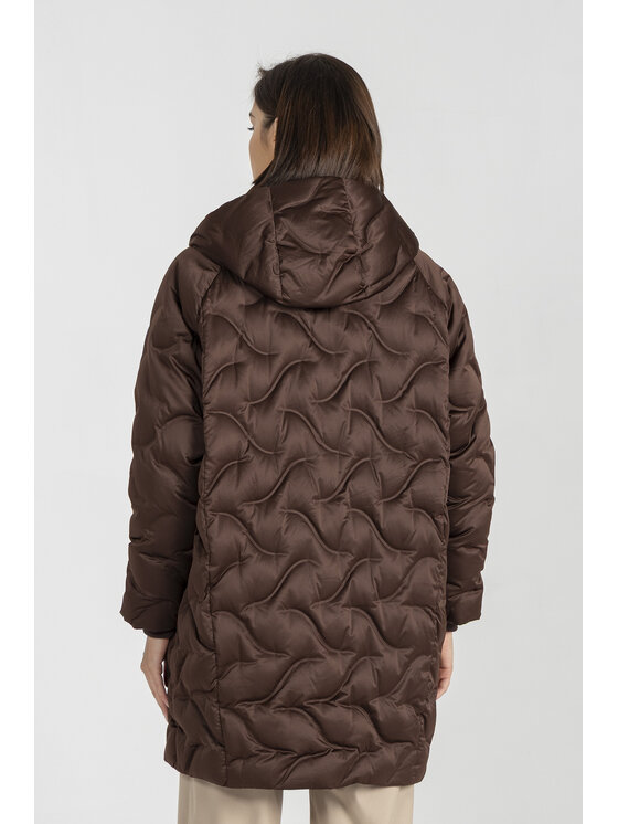Deni Cler Milano Deni Cler Milano Kurtka zimowa T-DC-9063-E5-40-71-1 Brązowy Oversize