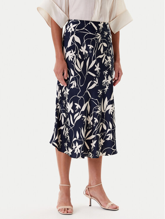 TATUUM Tatuum Midi sukně Satini 2 T2508.177 Tmavomodrá Regular Fit