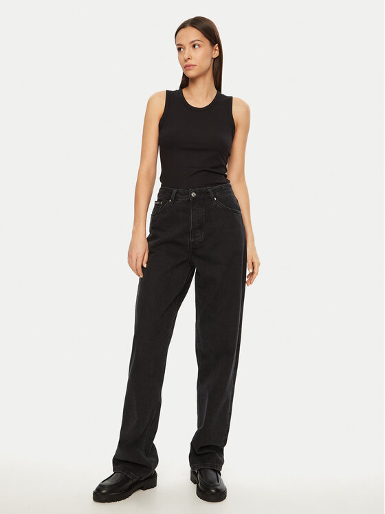 Calvin Klein Calvin Klein Топ K20K208054 Чорний Slim Fit