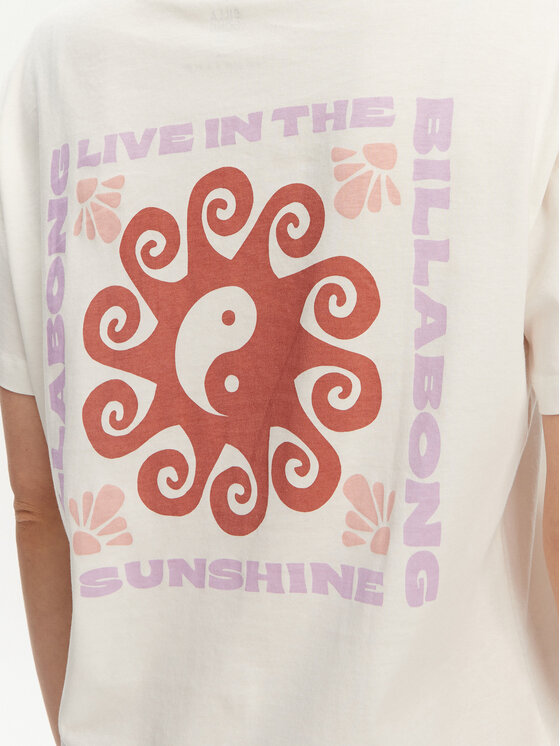 Billabong Billabong T-shirt EBJZT00432-SCS Bianco Regular Fit