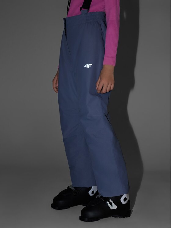 4F 4F Pantaloni da sci 4FJRAW25TFTRF1241-25S Grigio Regular Fit