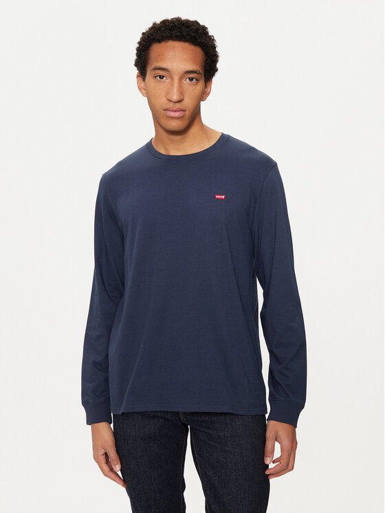 Levi's® Longsleeve krekls Original Logo Tee 72848-0001 Tumši zils Regular Fit