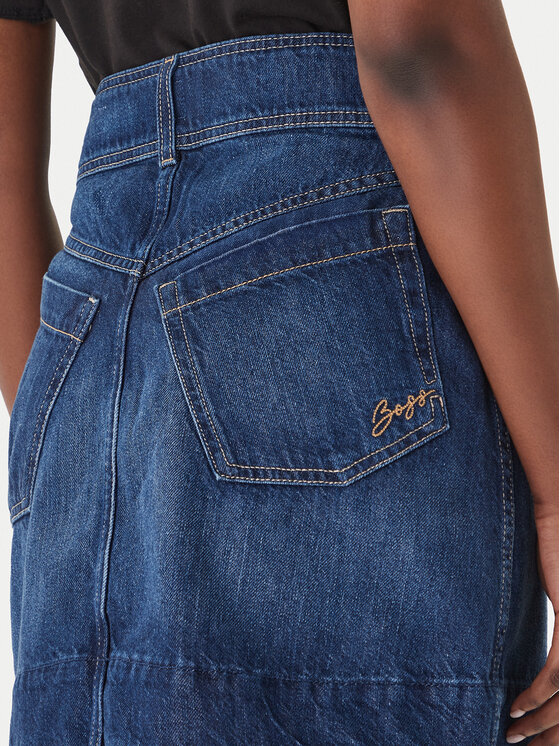 BOSS BOSS Джинсова спідниця 50559404 Голубий Regular Fit