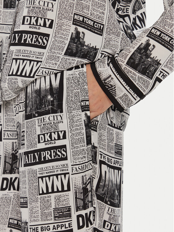 DKNY DKNY Pyžamo YI90033 Černá Relaxed Fit