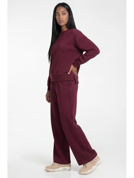 FIGL FIGL Φόρμα M1330 Μπορντό Straight Fit