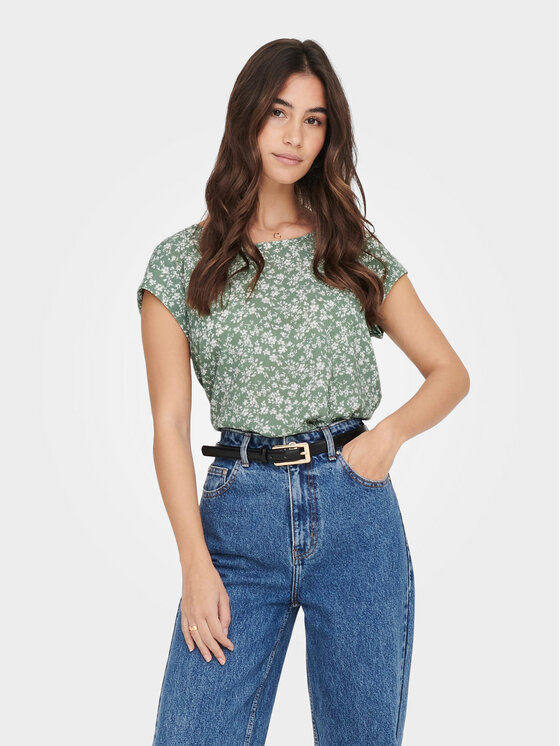 ONLY ONLY Blúz Vic 15161116 Zöld Regular Fit