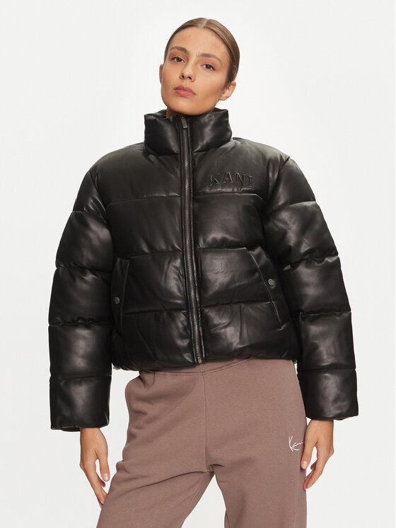 Karl Kani Karl Kani Μπουφάν χειμωνιάτικο Serif 61760010 Μαύρο Regular Fit