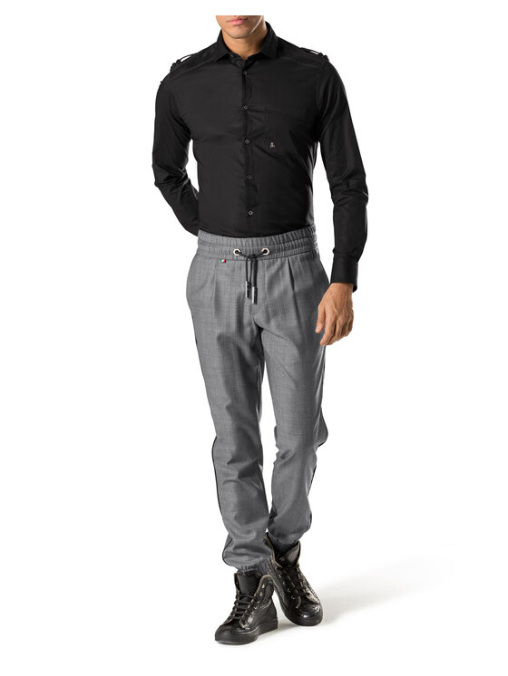 PHILIPP PLEIN PHILIPP PLEIN Pantaloni di tessuto 24987 Grigio Straight Fit