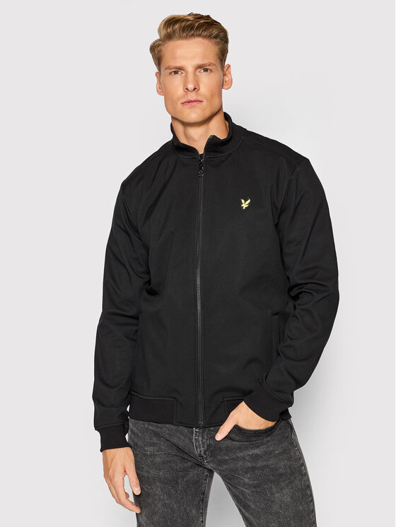 Lyle Scott Bomber stila jaka Zip Trough Funnel Neck ML604VTR Melns Regular Fit Modivo.lv