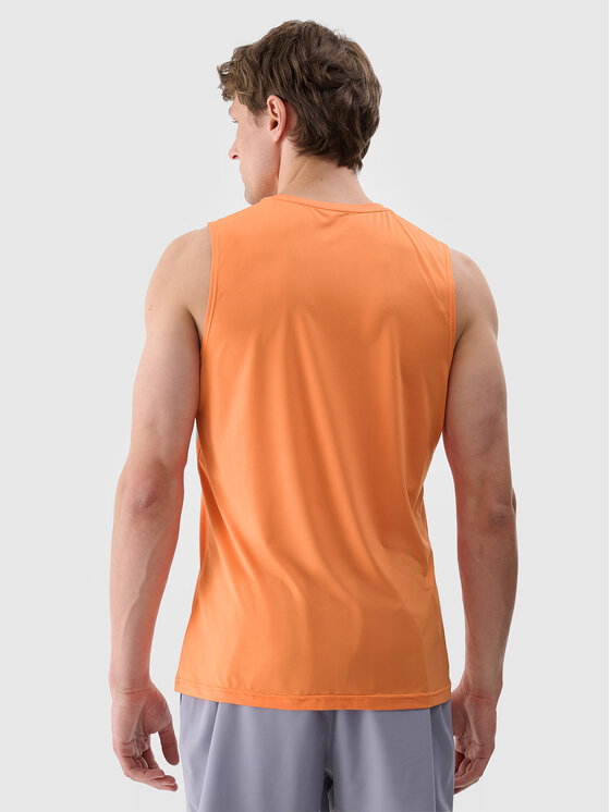 4F 4F Tank top BASIC+ Pomarańczowy Regular Fit