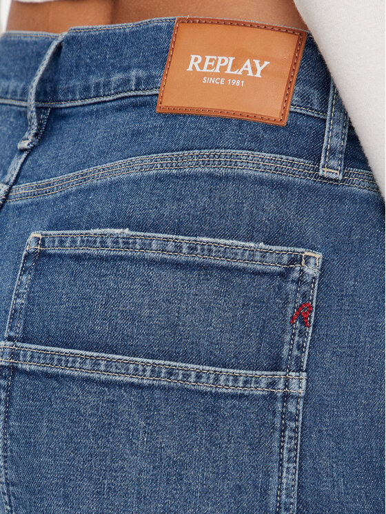 REPLAY Replay Blugi WA526 .000.773 761 Bleumarin Wide Leg