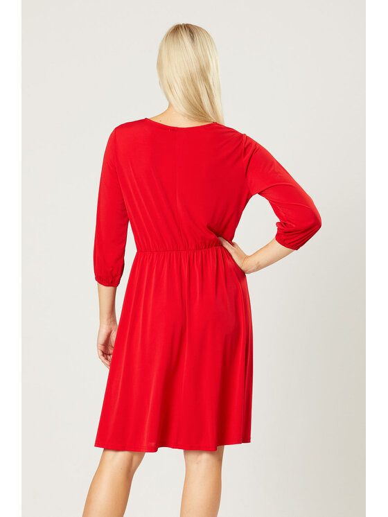 QUIOSQUE QUIOSQUE Každodenní šaty ABBEY NEW DRESS Červená Regular Fit