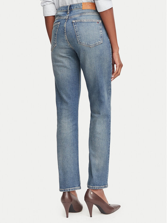 Tommy Hilfiger Tommy Hilfiger Jeans hlače Harlow WW0WW52184 Modra Slim Fit