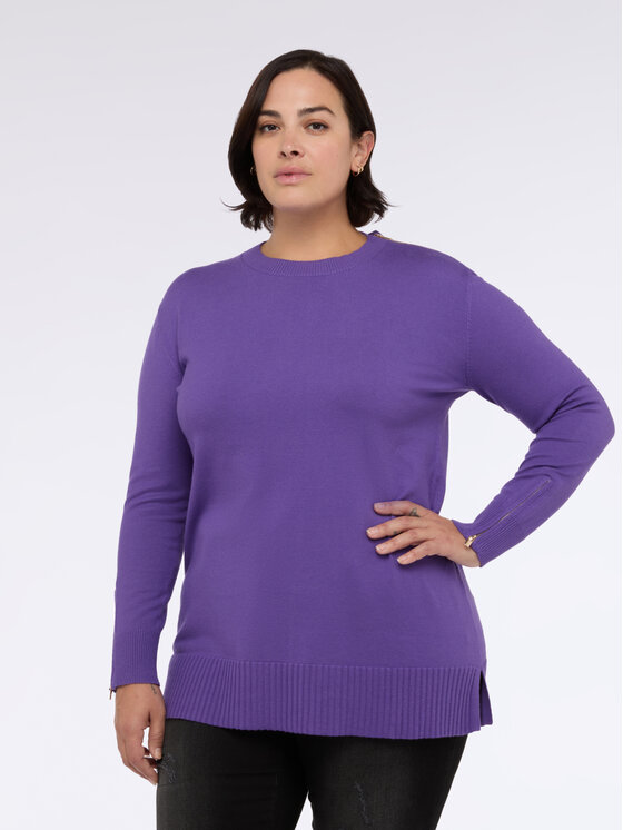 Fiorella Rubino Fiorella Rubino Maglione M009L008257N029 Viola Regular Fit