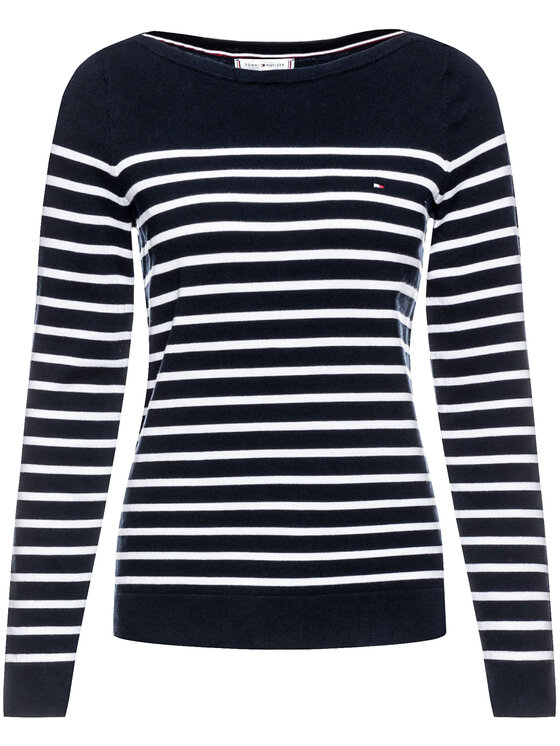Tommy Hilfiger Tommy Hilfiger Džemper Heritage Boat WW0WW22046 Tamnoplava Regular Fit